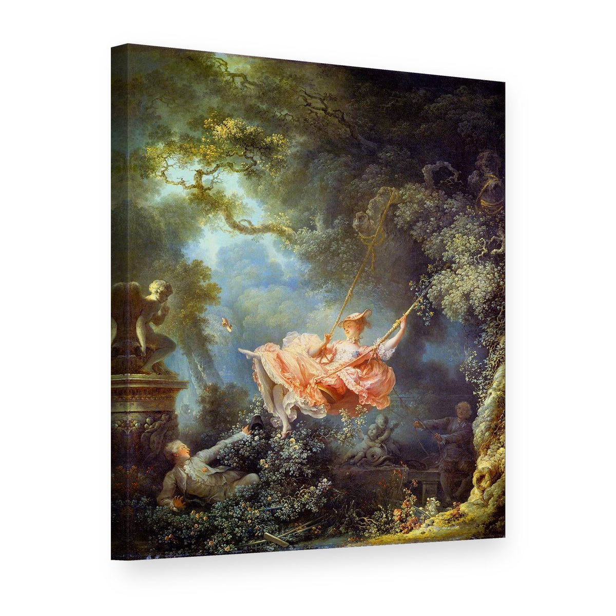 Vászonkép A hinta – Jean-Honoré Fragonard, 3D nézet