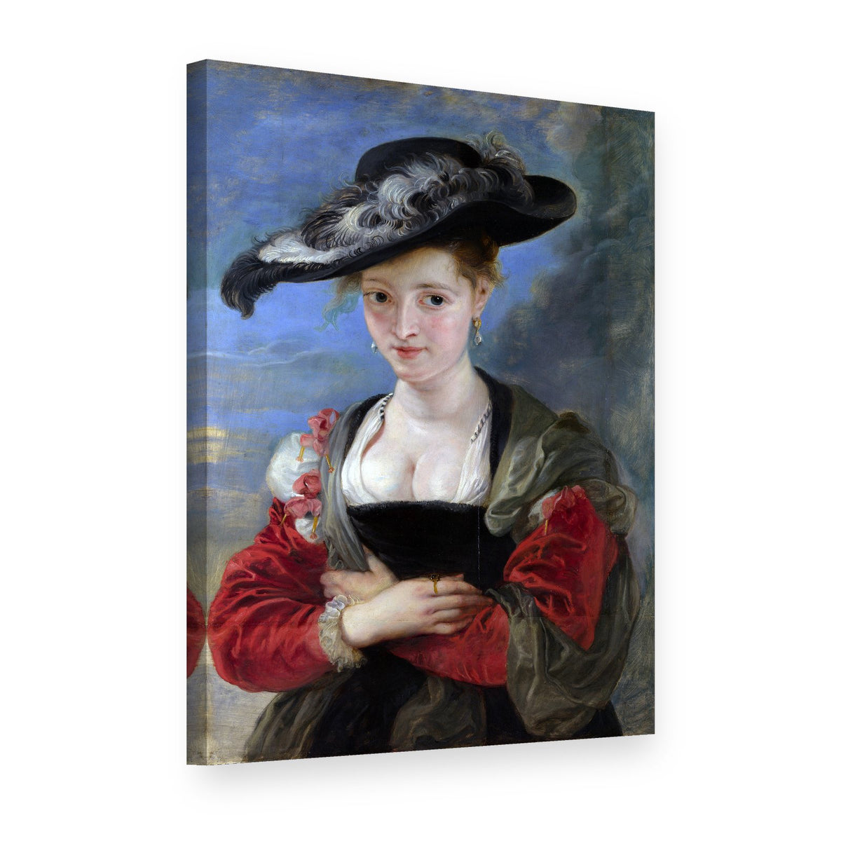 Vászonkép A szalmakalap – Peter Paul Rubens, 3D nézet