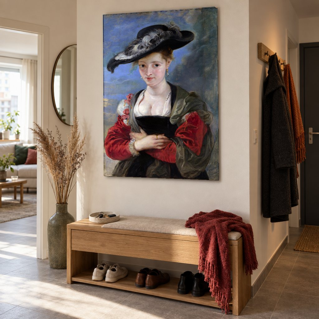 Vászonkép A szalmakalap – Peter Paul Rubens az előszobában