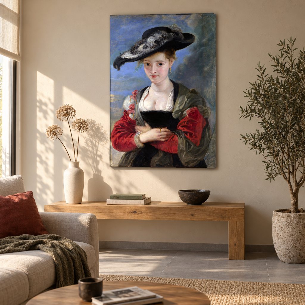 Vászonkép A szalmakalap – Peter Paul Rubens a nappaliban