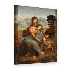 Vászonkép A Szent Család Szent Annával – Leonardo da Vinci, 3D nézet