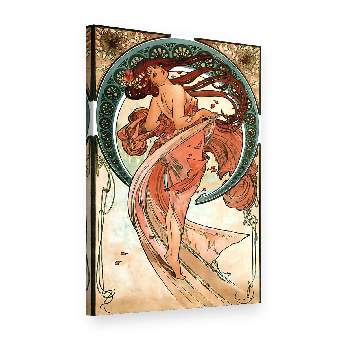 Vászonkép A tánc – Alfons Mucha, 3D nézet