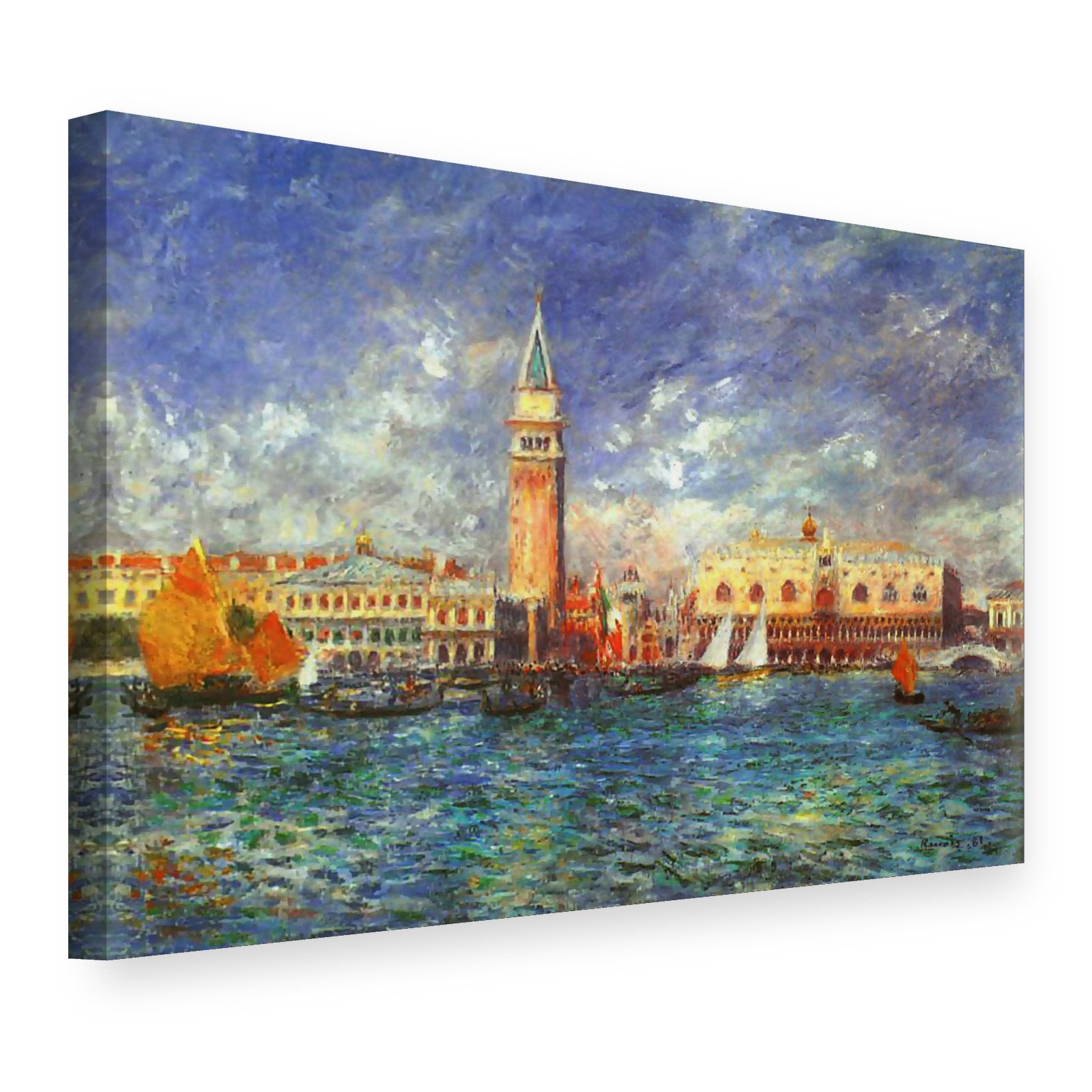 Vászonkép A velencei Dózsepalota – Pierre-Auguste Renoir, 3D nézet