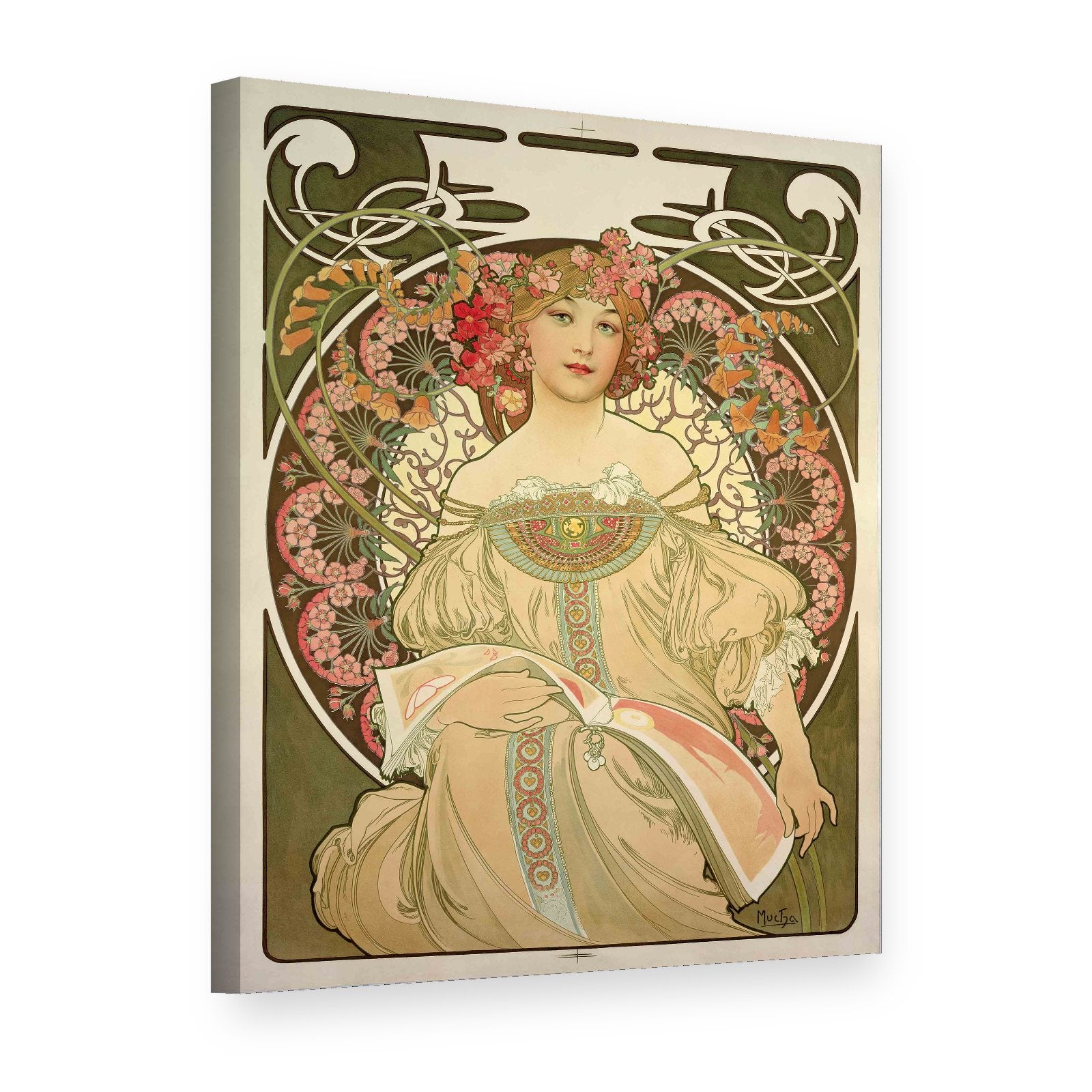 Vászonkép Ábrándozás – Alfons Mucha, 3D nézet