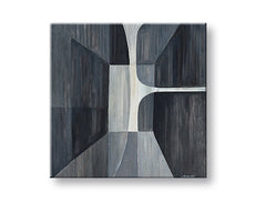 Ipari vászonkép motívummal: természet fehér-szürke árnyalatokban, nyugodt hangulat, minimalizmus, alkalmas a előszoba számára | Vászonkép ABSZTRAKT – fő