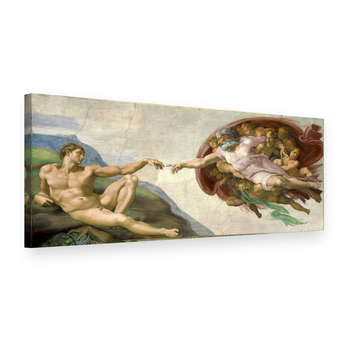 Vászonkép Ádám teremtése – Michelangelo, 3D nézet
