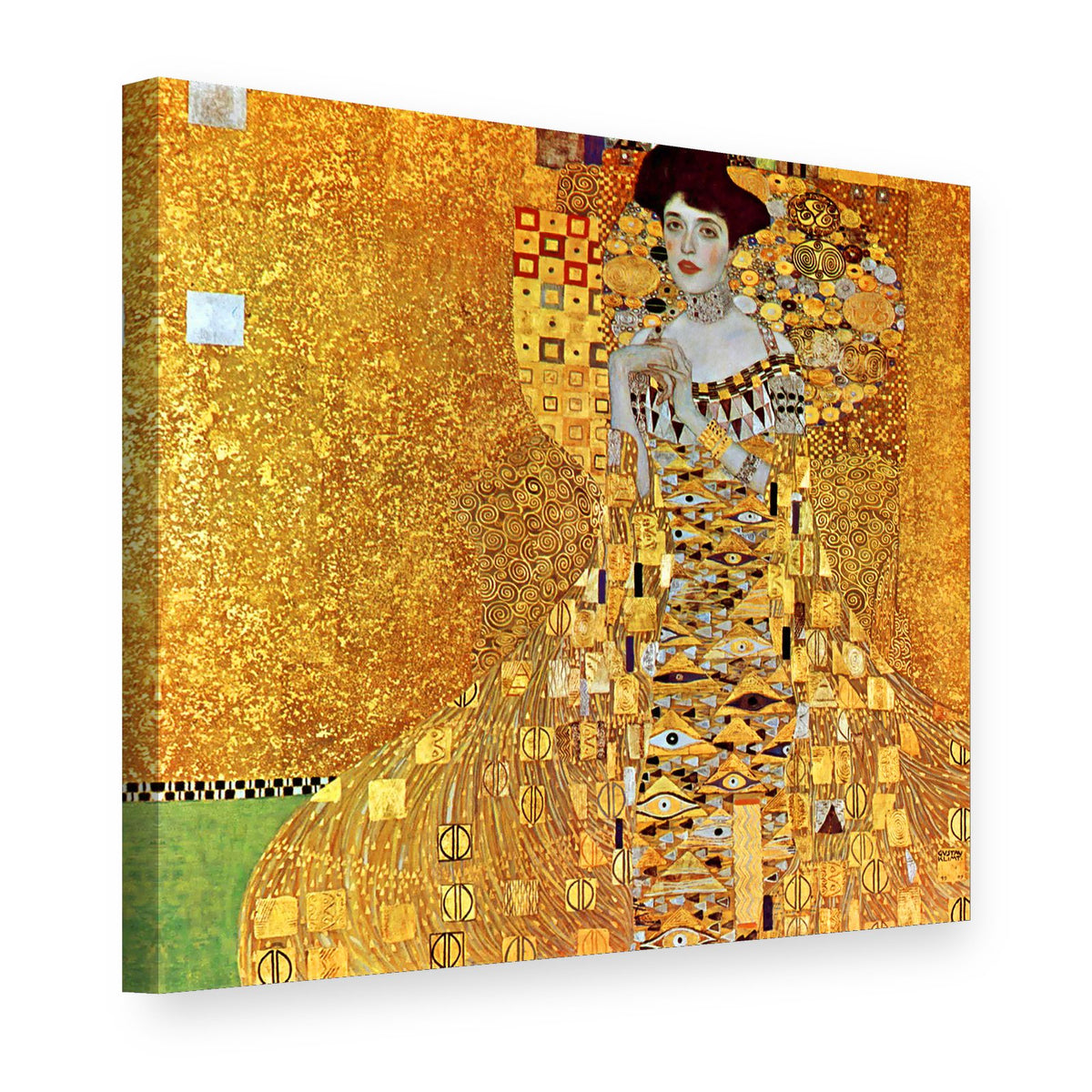 Vászonkép Adele Bloch-Bauer I. portréja – Gustav Klimt, 3D nézet