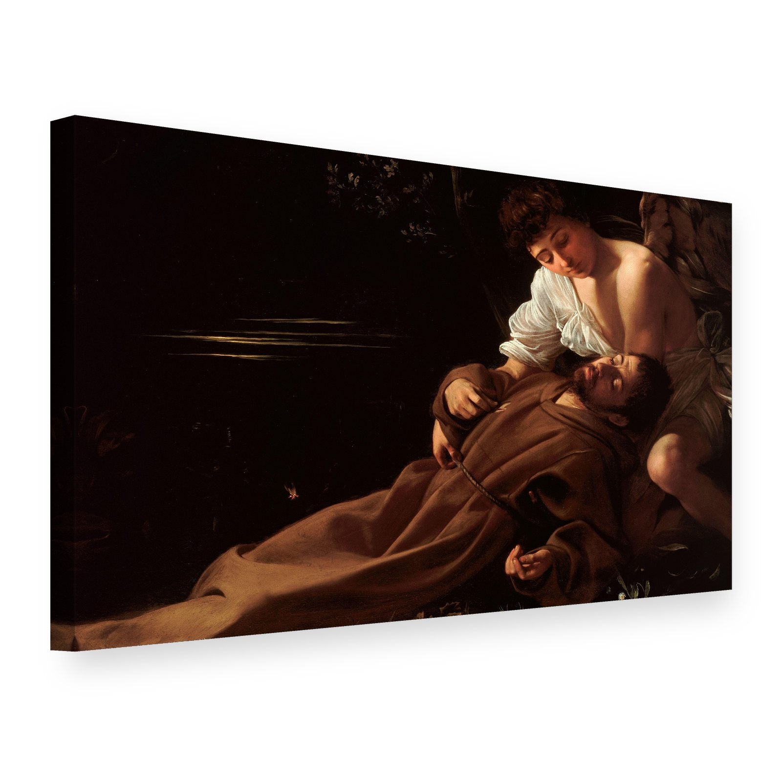 Vászonkép Assisi Szent Ferenc extázisa – Caravaggio, 3D nézet