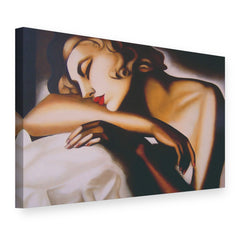 Vászonkép Az alvó nő – Tamara de Lempicka, 3D nézet