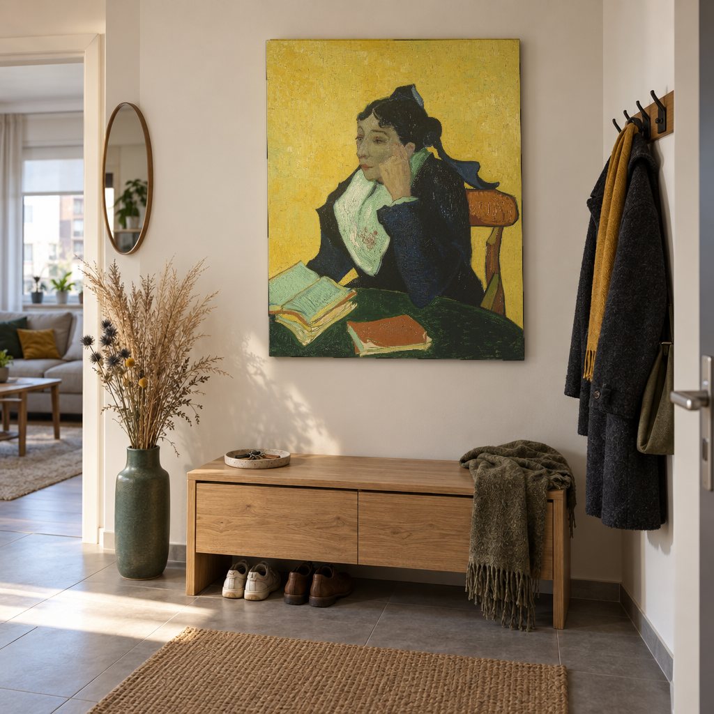 Vászonkép Az arles-i nő – Vincent van Gogh az előszobában