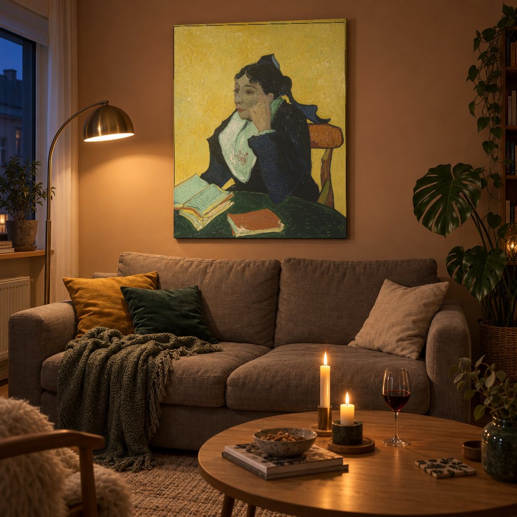 Vászonkép Az arles-i nő – Vincent van Gogh a nappaliban