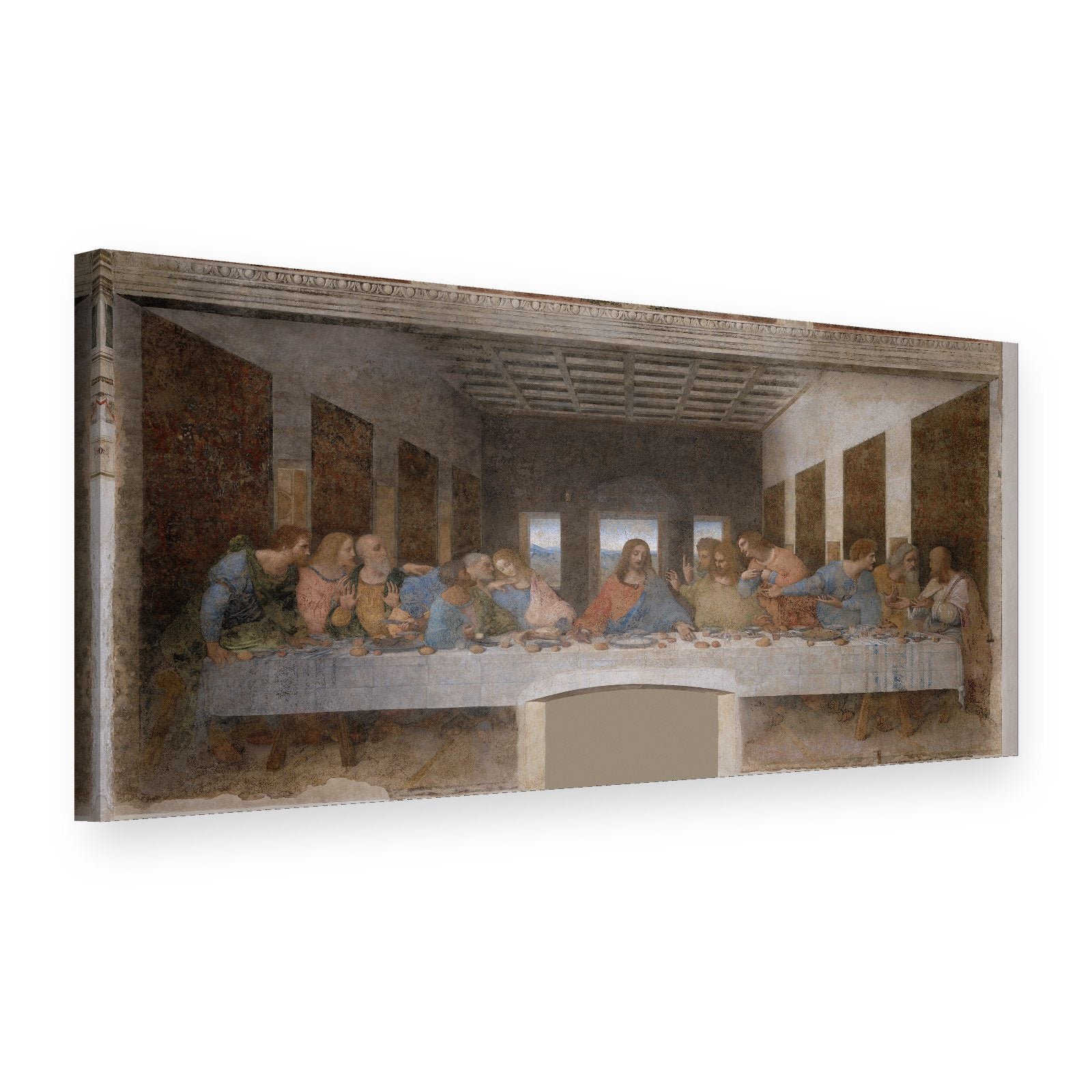 Vászonkép Az utolsó vacsora – Leonardo da Vinci, 3D nézet
