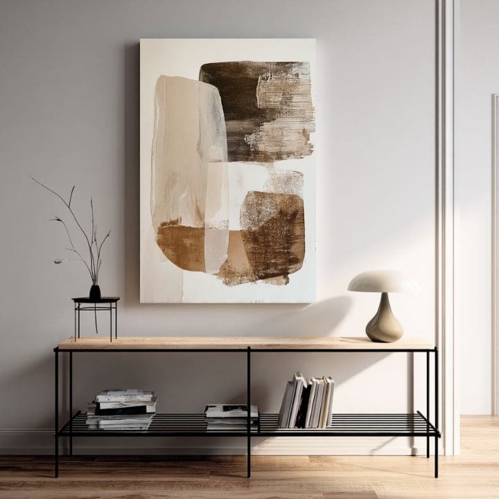 Vászonkép Béžová Harmónia - Modern Abstrakt - kép 3