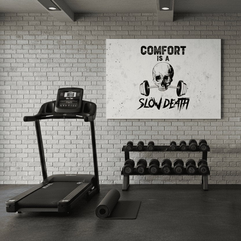 Vászonkép Comfort Is és Slow Death - Gym Motivácia - kép 2