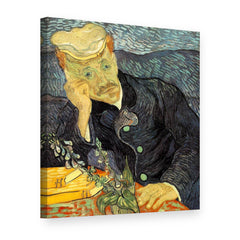 Vászonkép Dr. Gachet portréja – Vincent van Gogh, 3D nézet