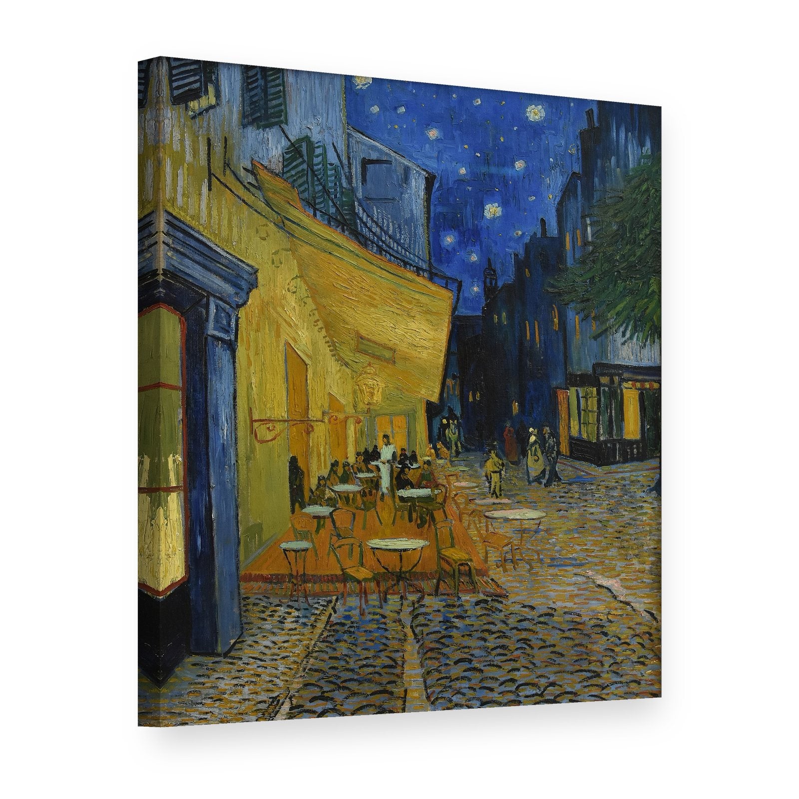 Vászonkép Éjjeli kávézó terasza – Vincent van Gogh, 3D nézet