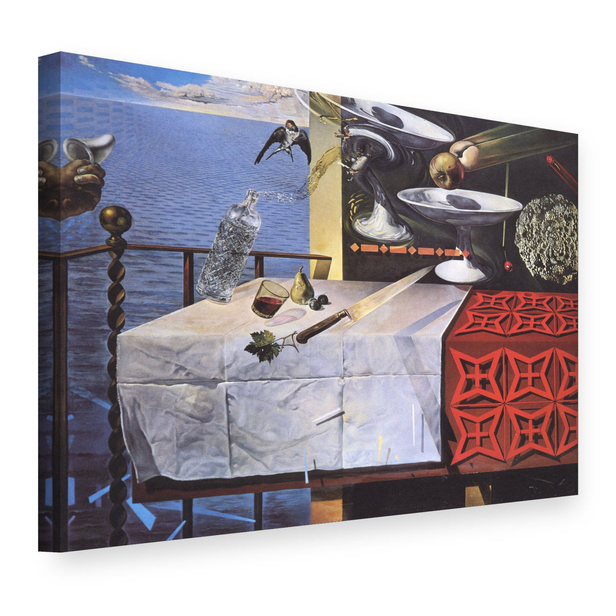 Vászonkép Élő csendélet – Salvador Dalí, 3D nézet