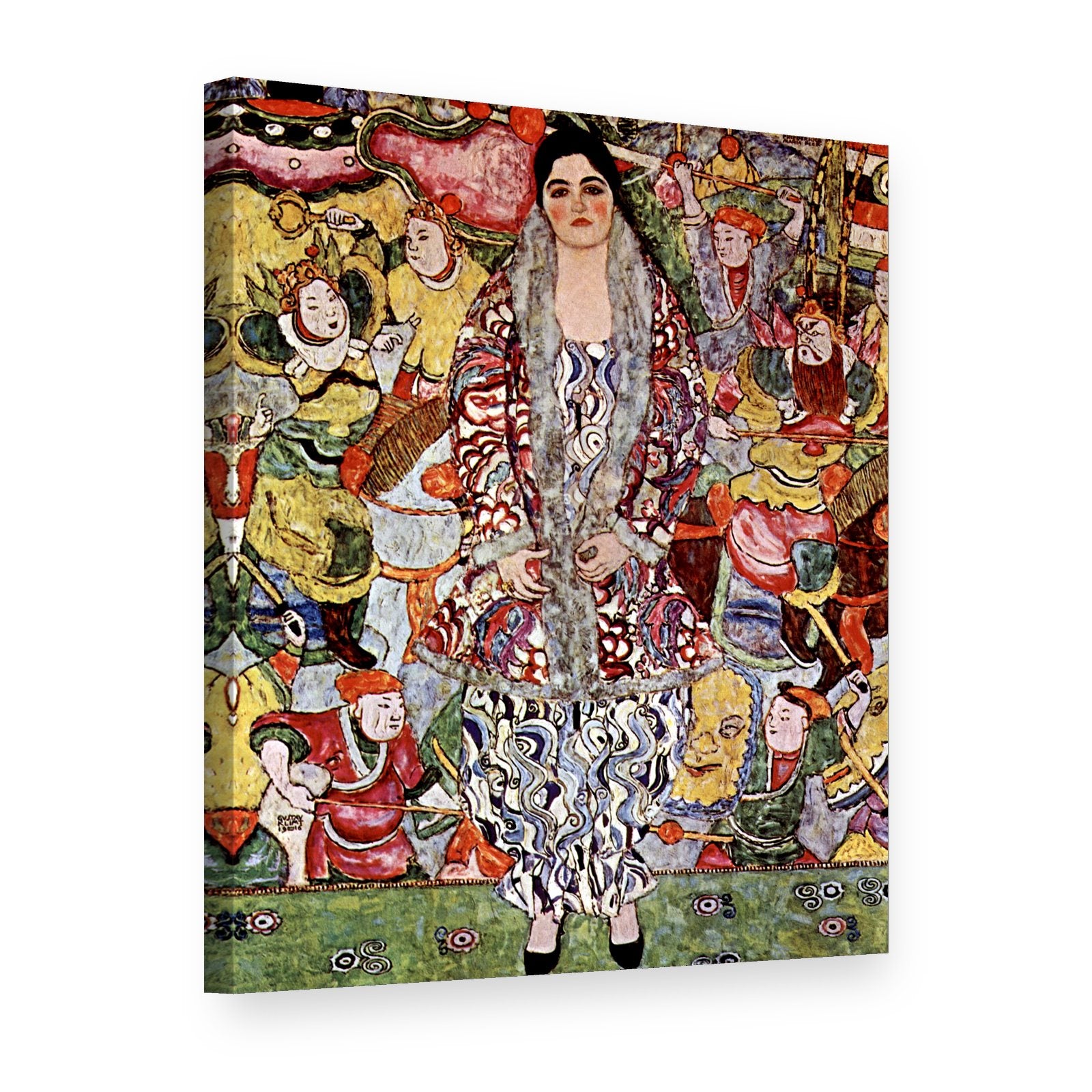 Vászonkép Friederike Maria Beer portréja – Gustav Klimt, 3D nézet