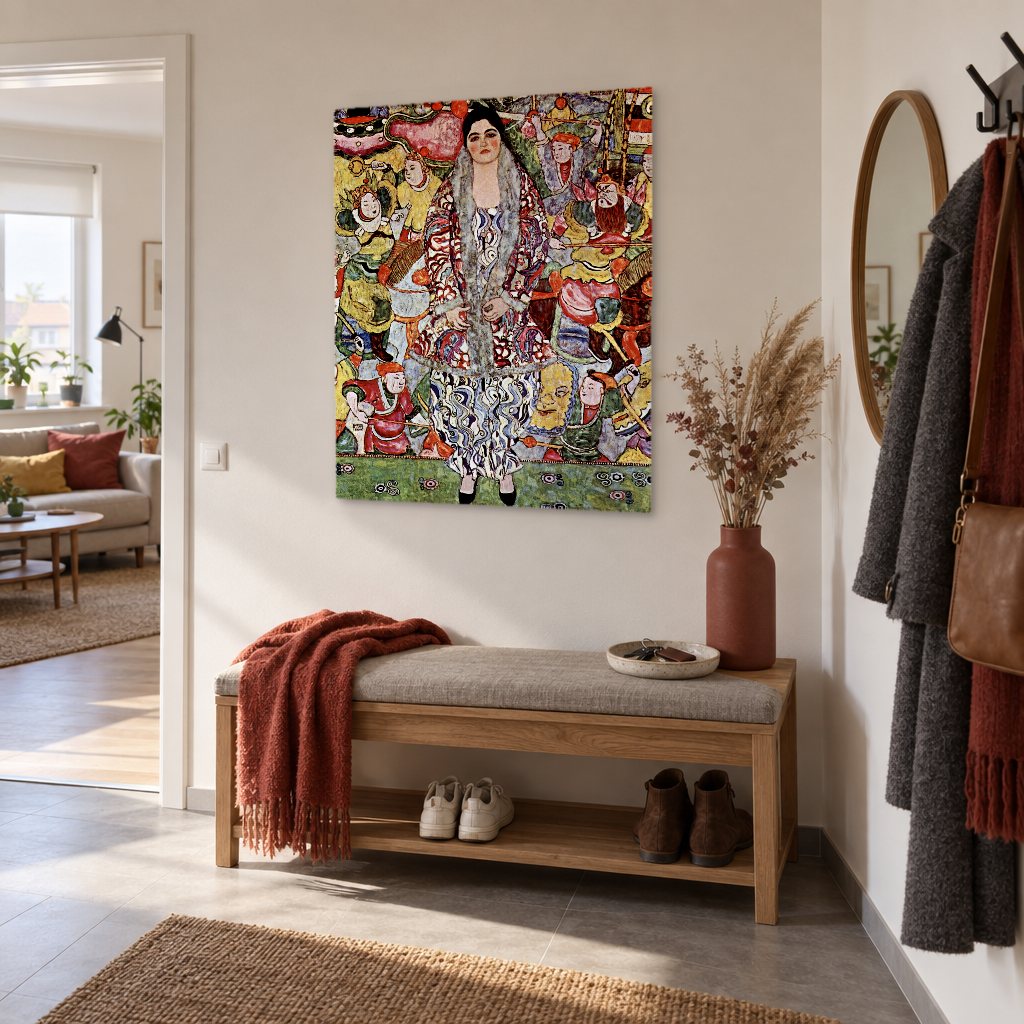Vászonkép Friederike Maria Beer portréja – Gustav Klimt az előszobában