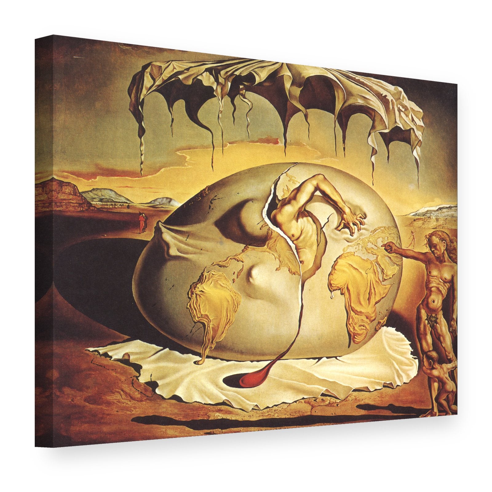 Vászonkép Geopolitikai gyermek figyeli az új ember születését – Salvador Dalí, 3D nézet