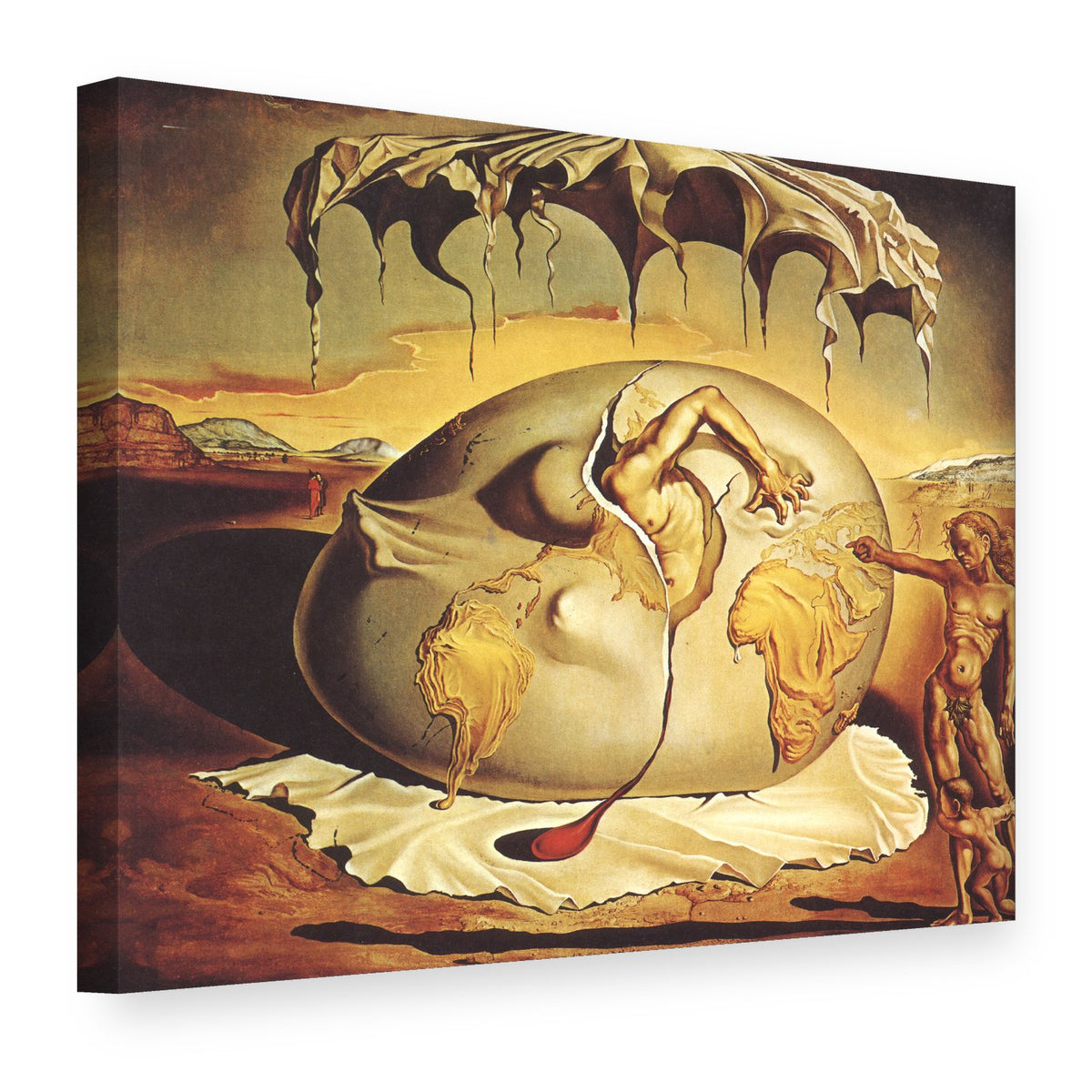 Vászonkép Geopolitikai gyermek figyeli az új ember születését – Salvador Dalí, 3D nézet