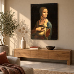 Vászonkép Hölgy hermelinnel – Leonardo da Vinci a nappaliban