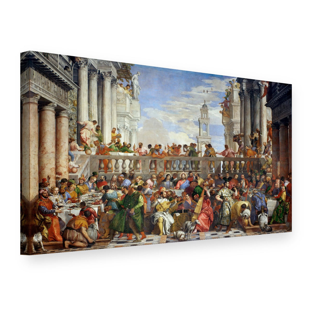 Vászonkép Kánai menyegző – Paolo Veronese, 3D nézet