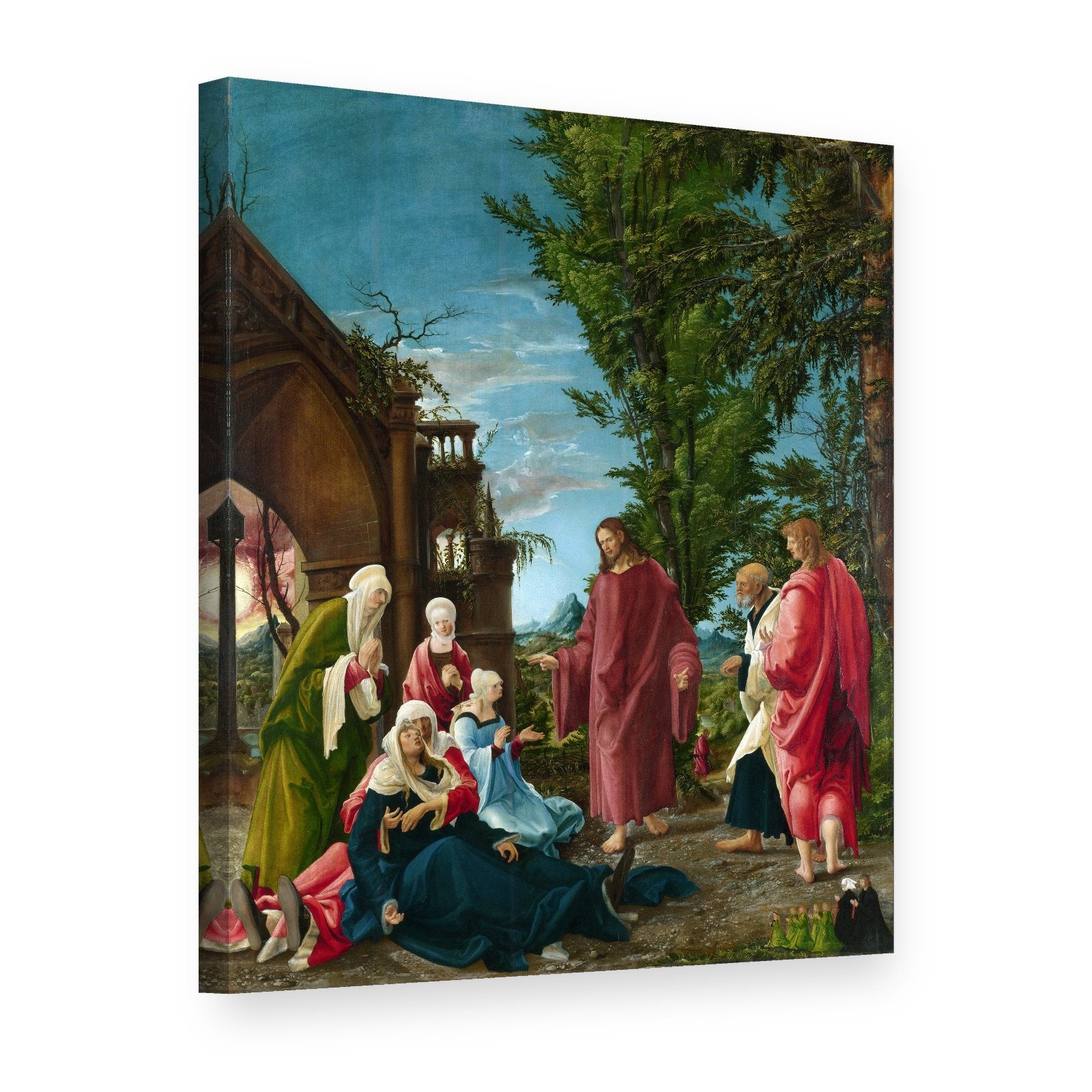 Vászonkép Krisztus búcsúja anyjától – Albrecht Altdorfer, 3D nézet