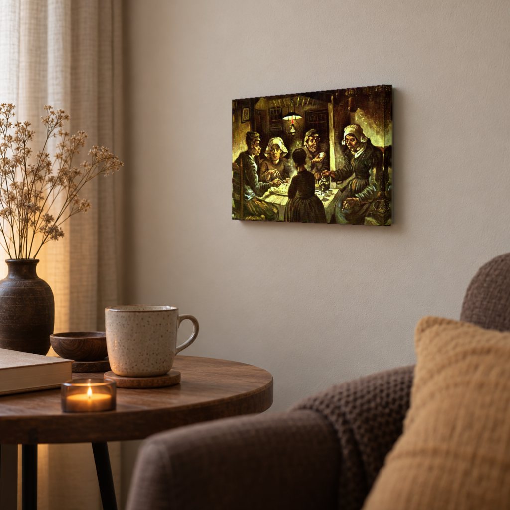 Vászonkép Krumplievők – Vincent van Gogh a nappaliban
