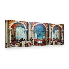 Vászonkép Lakoma Lévi házában – Paolo Veronese, 3D nézet