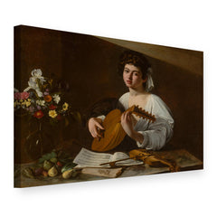 Vászonkép Lantos fiú – Caravaggio, 3D nézet