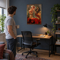 Vászonkép Lefèvre-Utile keksz – Alfons Mucha a dolgozószobában
