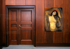 Vászonkép MADONNA - Edvard Munch - vászonkép felakasztva az enteriőrben modern nappali számára, elegáns fali dekoráció, minőségi vászonnyomat