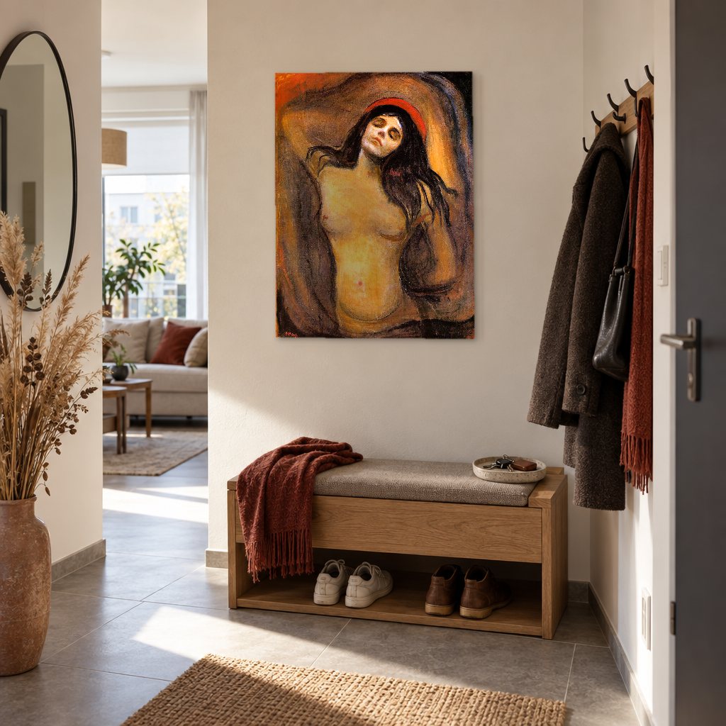 Vászonkép Madonna – Edvard Munch az előszobában