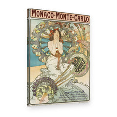 Vászonkép Monaco Monte Carlo – Alfons Mucha, 3D nézet