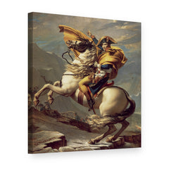 Vászonkép Napóleon átkel az Alpokon – Jacques-Louis David, 3D nézet