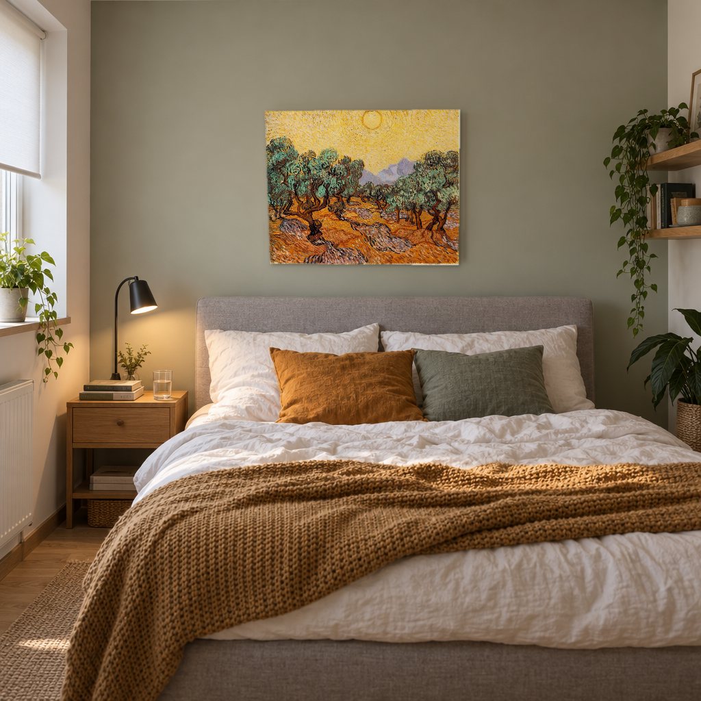 Vászonkép Olajfák – Vincent van Gogh a hálószobában